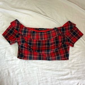 Pretty little thing - plaid crop top